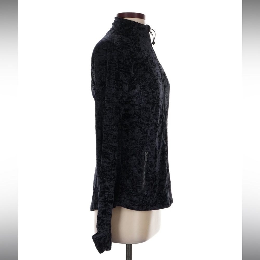 Rare Lululemon Define Black Crushed Velvet Jacket Size 10 - Picture 3 of 7